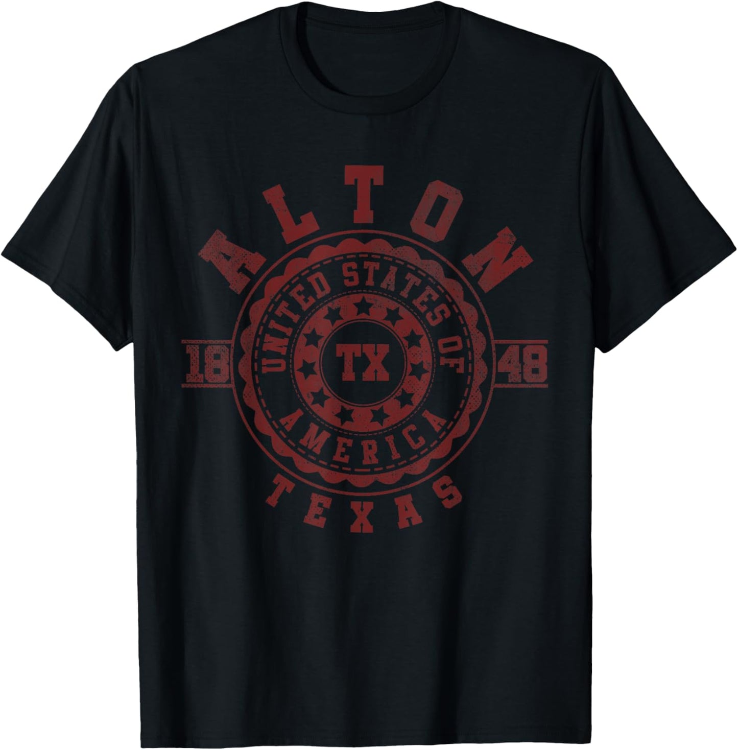 Alton TX | Texas | Vintage City Apparels T-Shirt - T-Shirt | Black