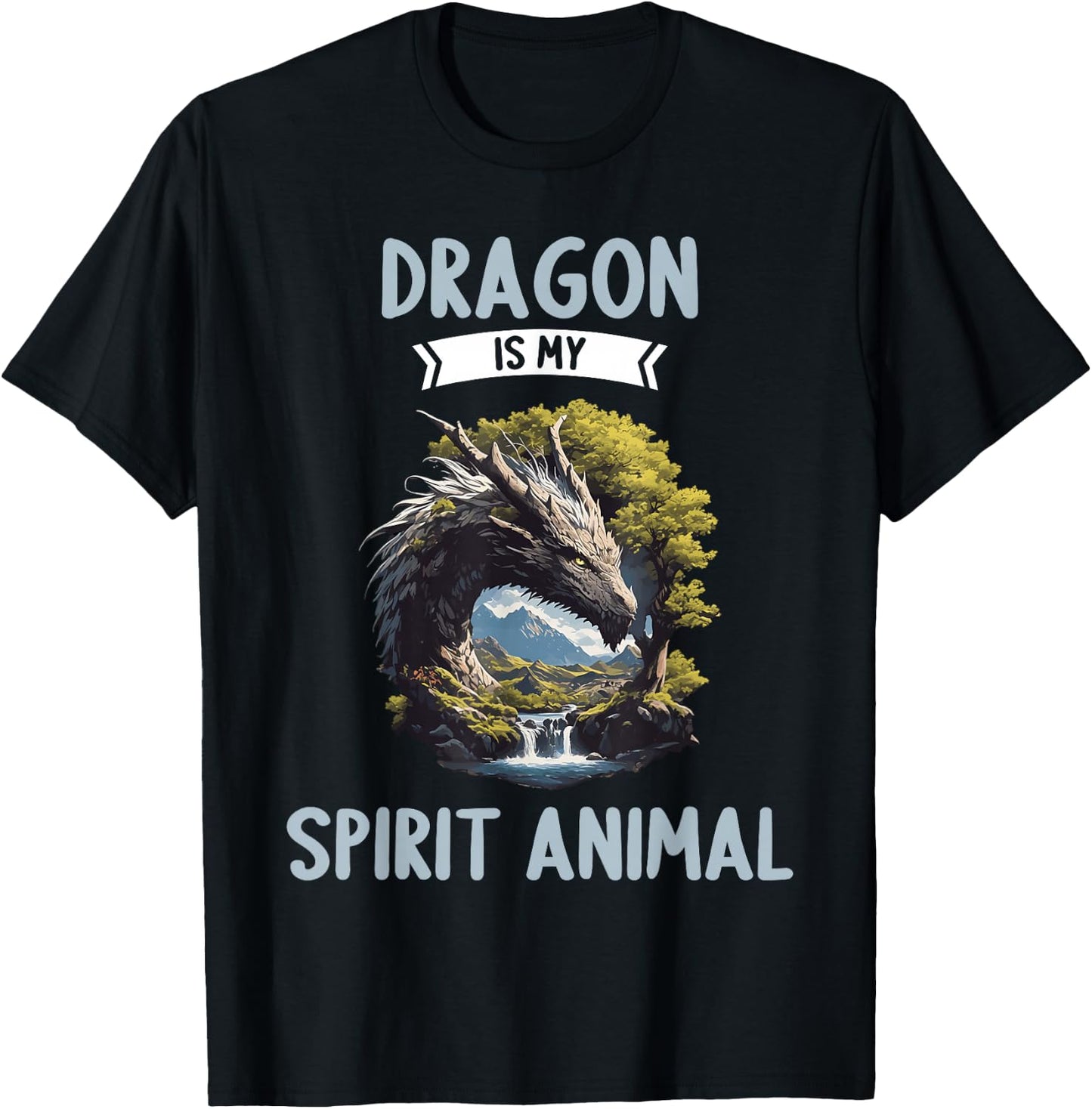 Dragon is my spirit animal. Dragons Dragon T-Shirt - T-Shirt | Black