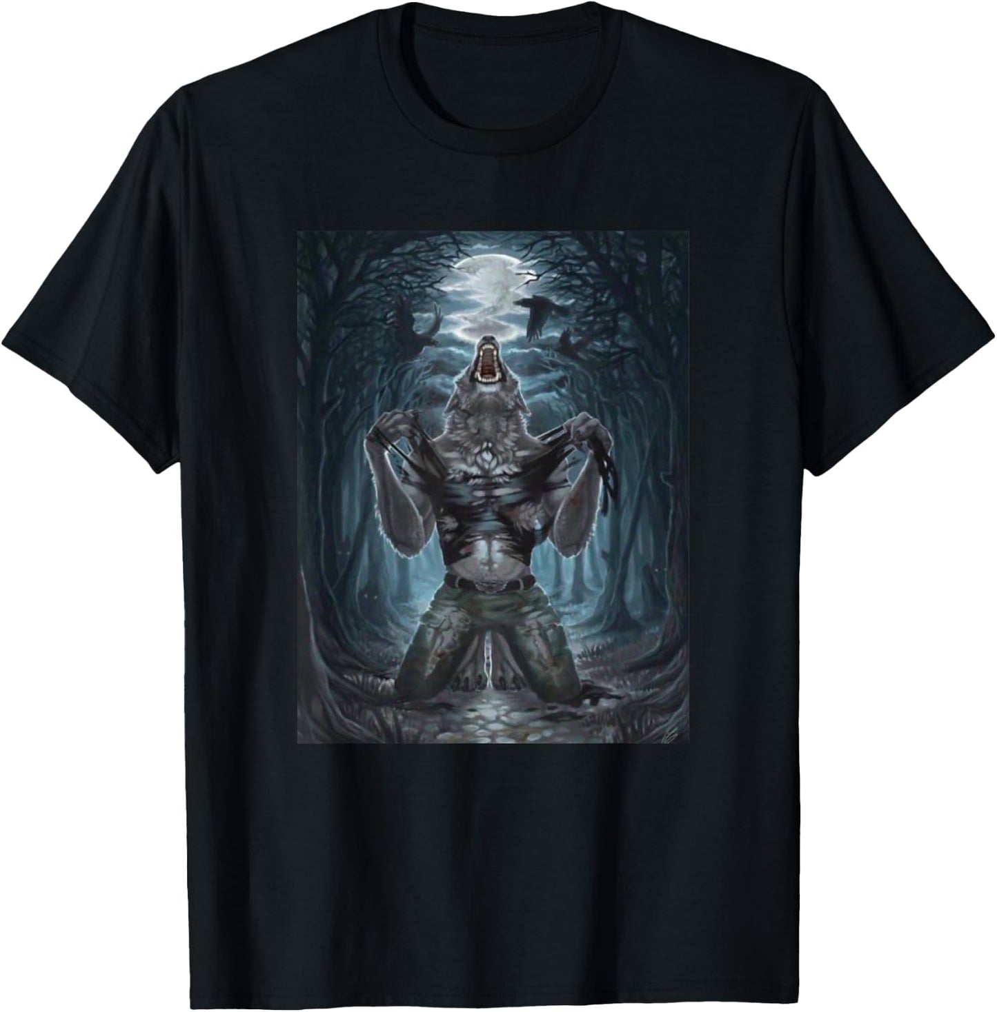 Wolf Ripping Meme T-Shirt - T-Shirt | Black