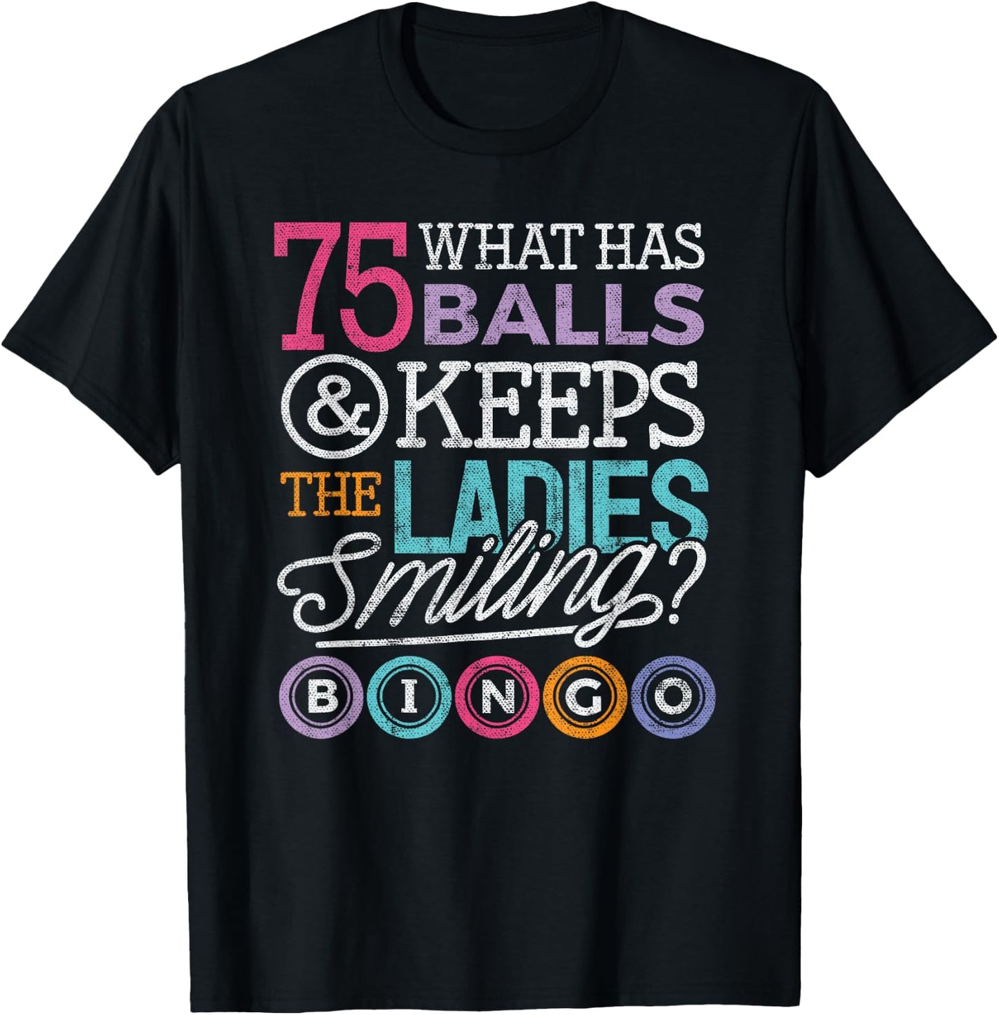 Funny Bingo Shirts Men Women Bingo Lover Grandma T-Shirt - T-Shirt | Black