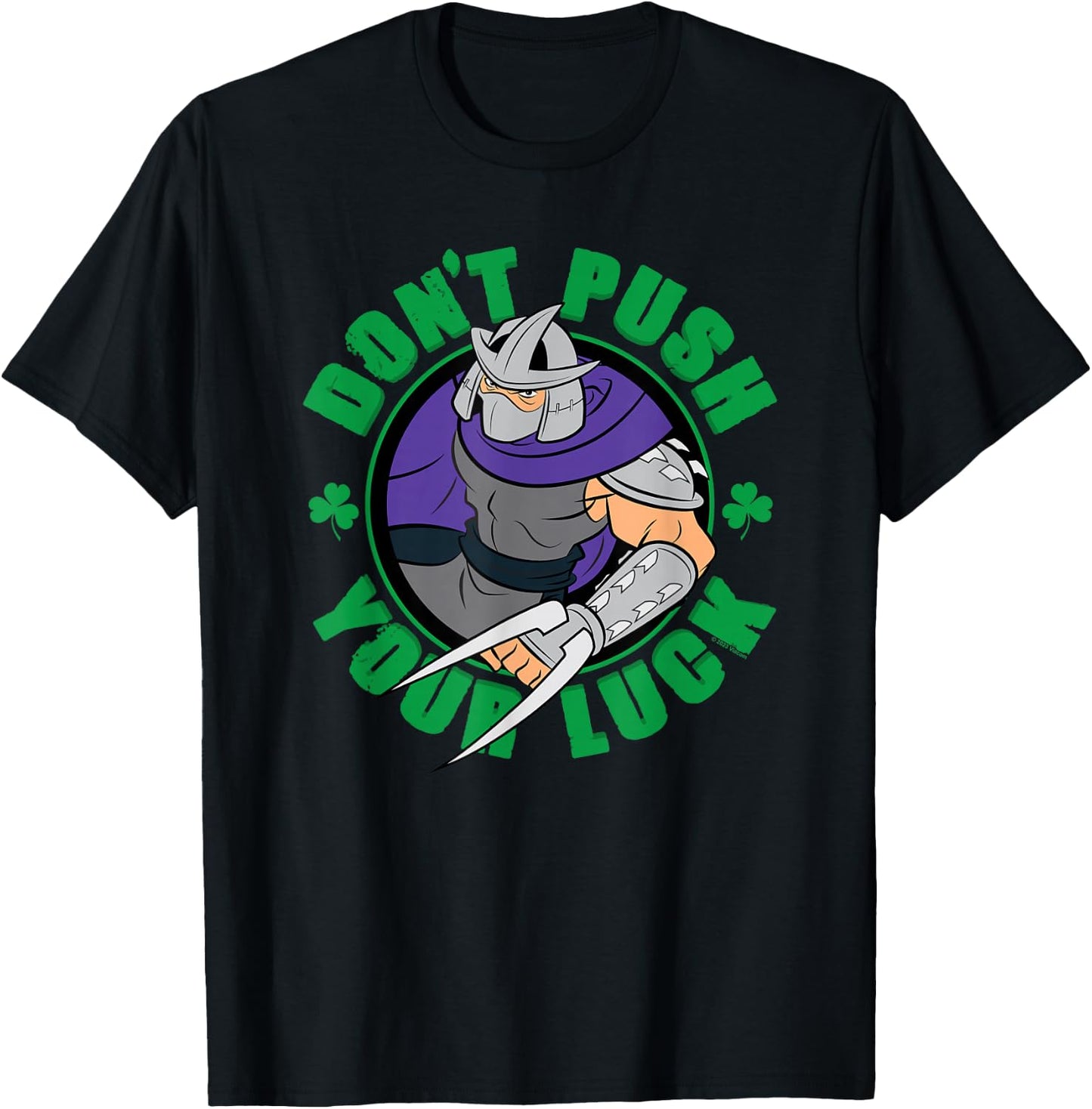 Teenage Mutant Ninja Turtles St. Patrick's Day Shredder Luck T-Shirt - T-Shirt | Black