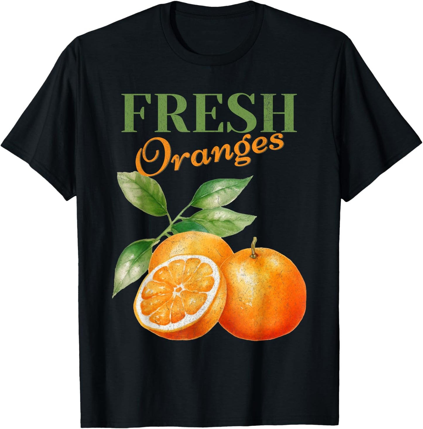 Fresh Oranges Homestead Homegrown Farmhouse Farmer T-Shirt - T-Shirt | Black