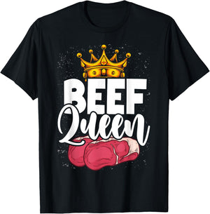 Beef Queen Funny Beef T-Shirt - T-Shirt | Black