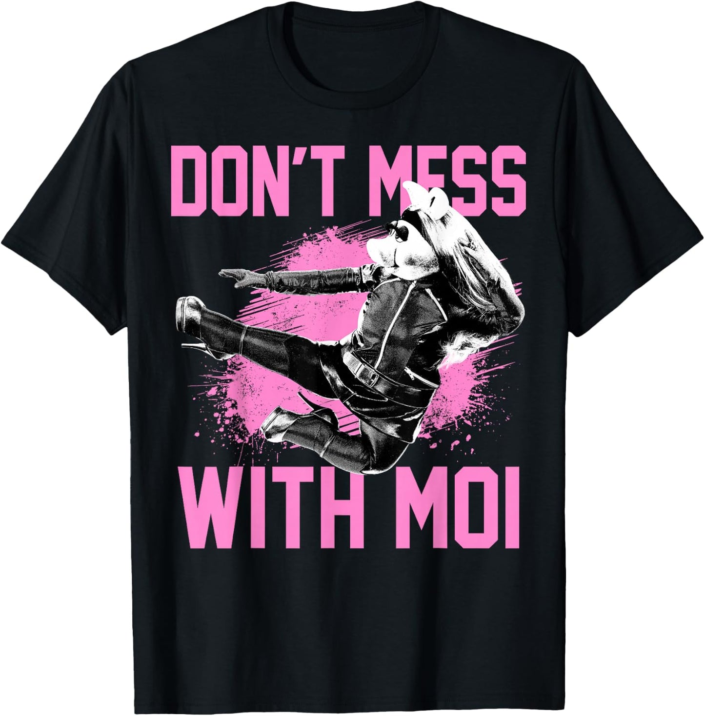 Disney The Muppets Miss Piggy Don't Mess with Moi Small T-Shirt - T-Shirt | Black