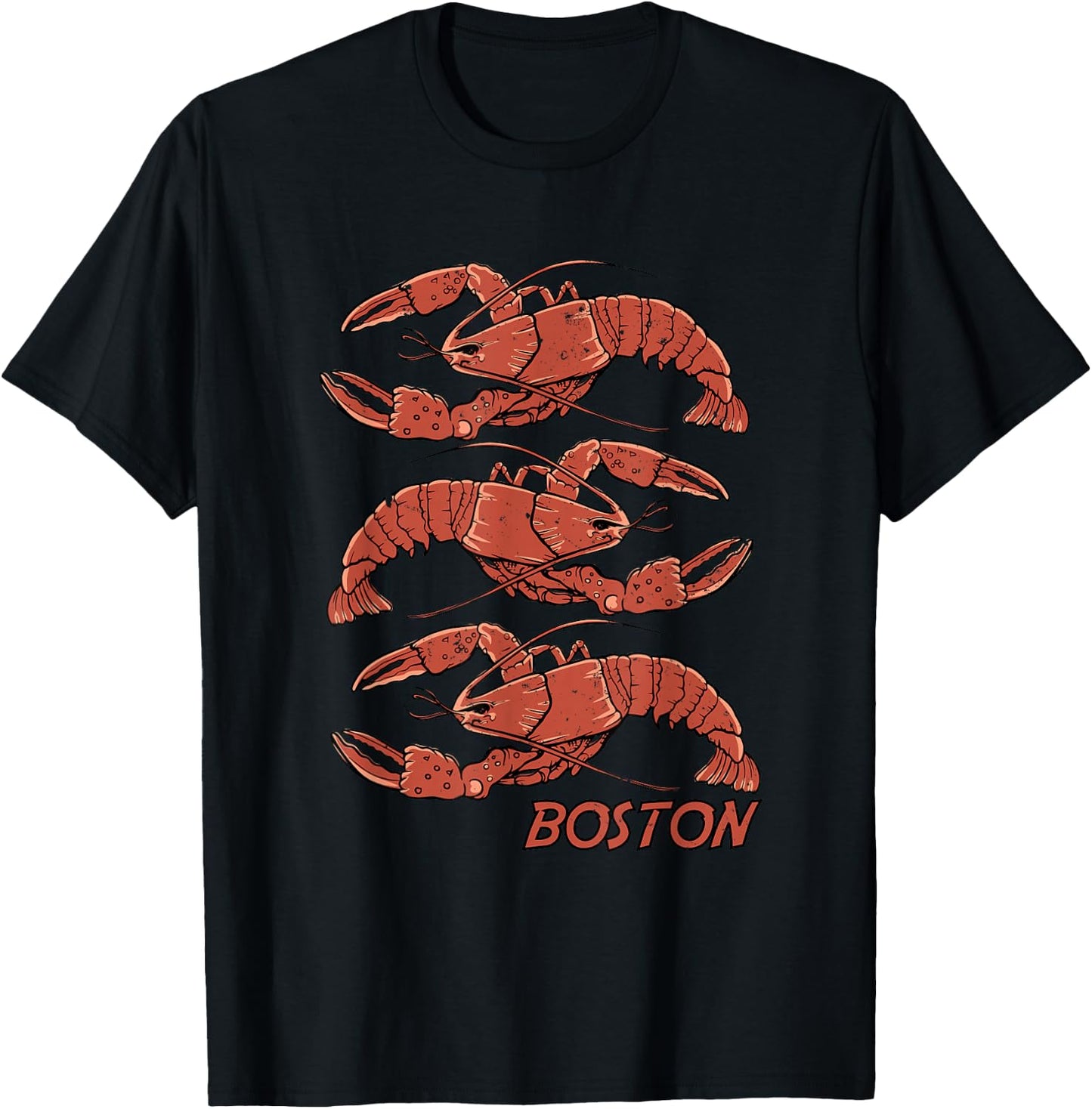 Boston Lobster Vintage Style T-Shirt - T-Shirt | Black