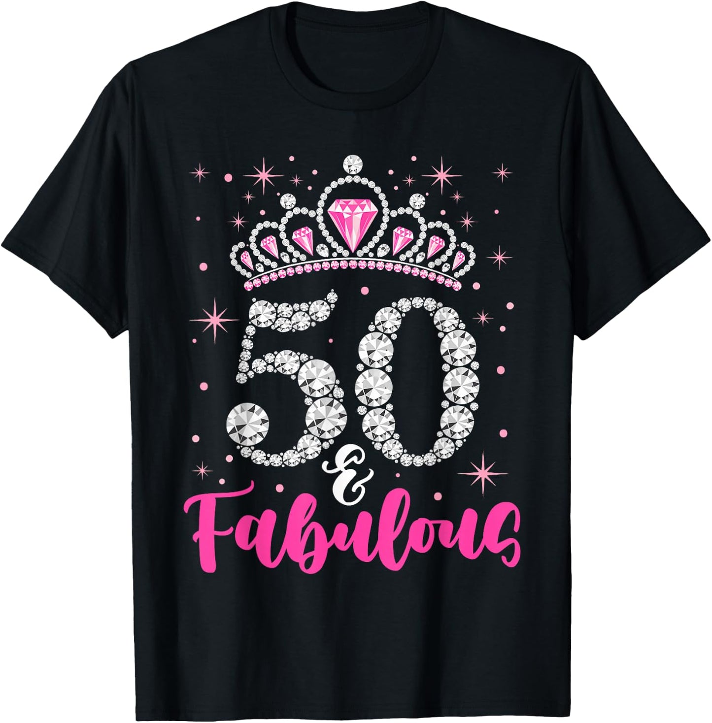 50 And Fabulous 1969 50Th Birthday T-Shirt - T-Shirt | Black