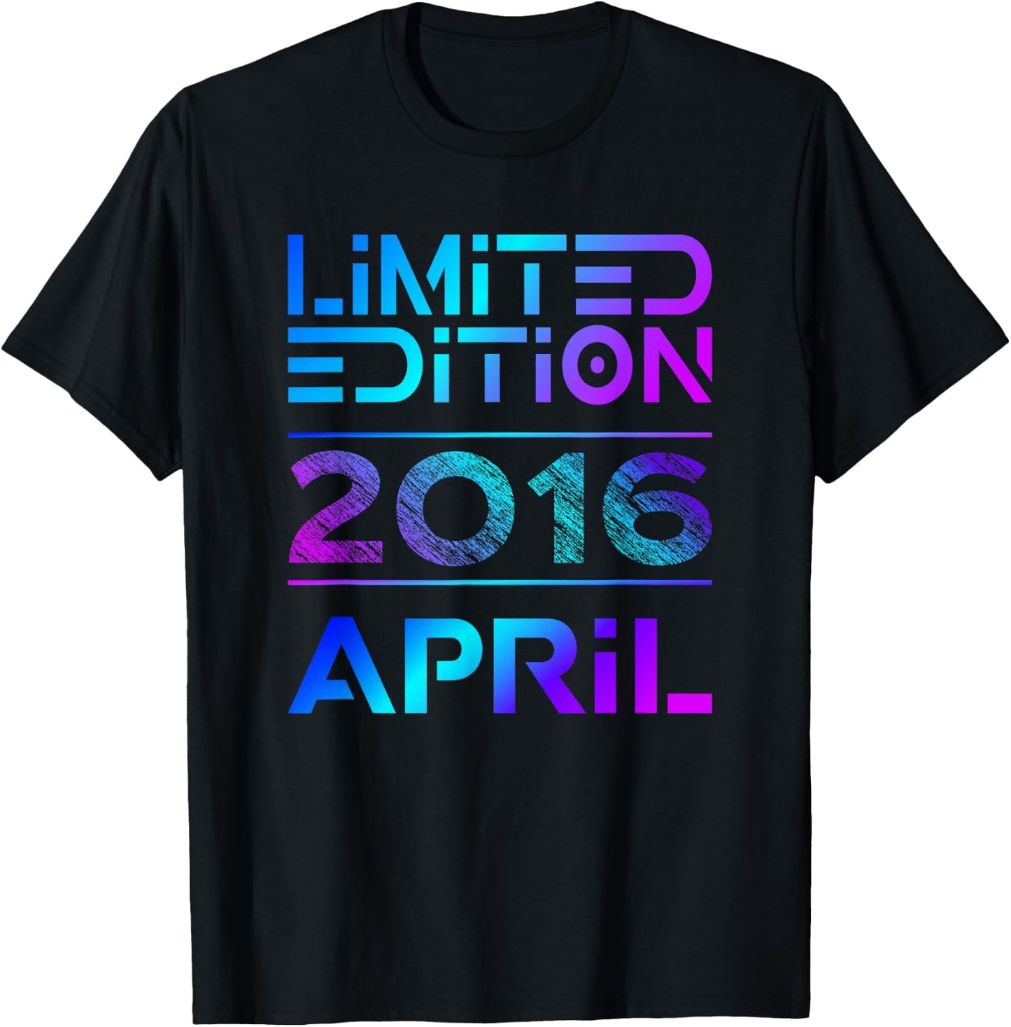 Limited Edition April 2016 Junge Mädchen 10. Geburtstag T-Shirt - T-Shirt | Black