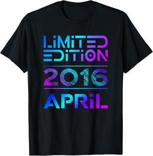 Limited Edition April 2016 Junge Mädchen 10. Geburtstag T-Shirt - T-Shirt | Black