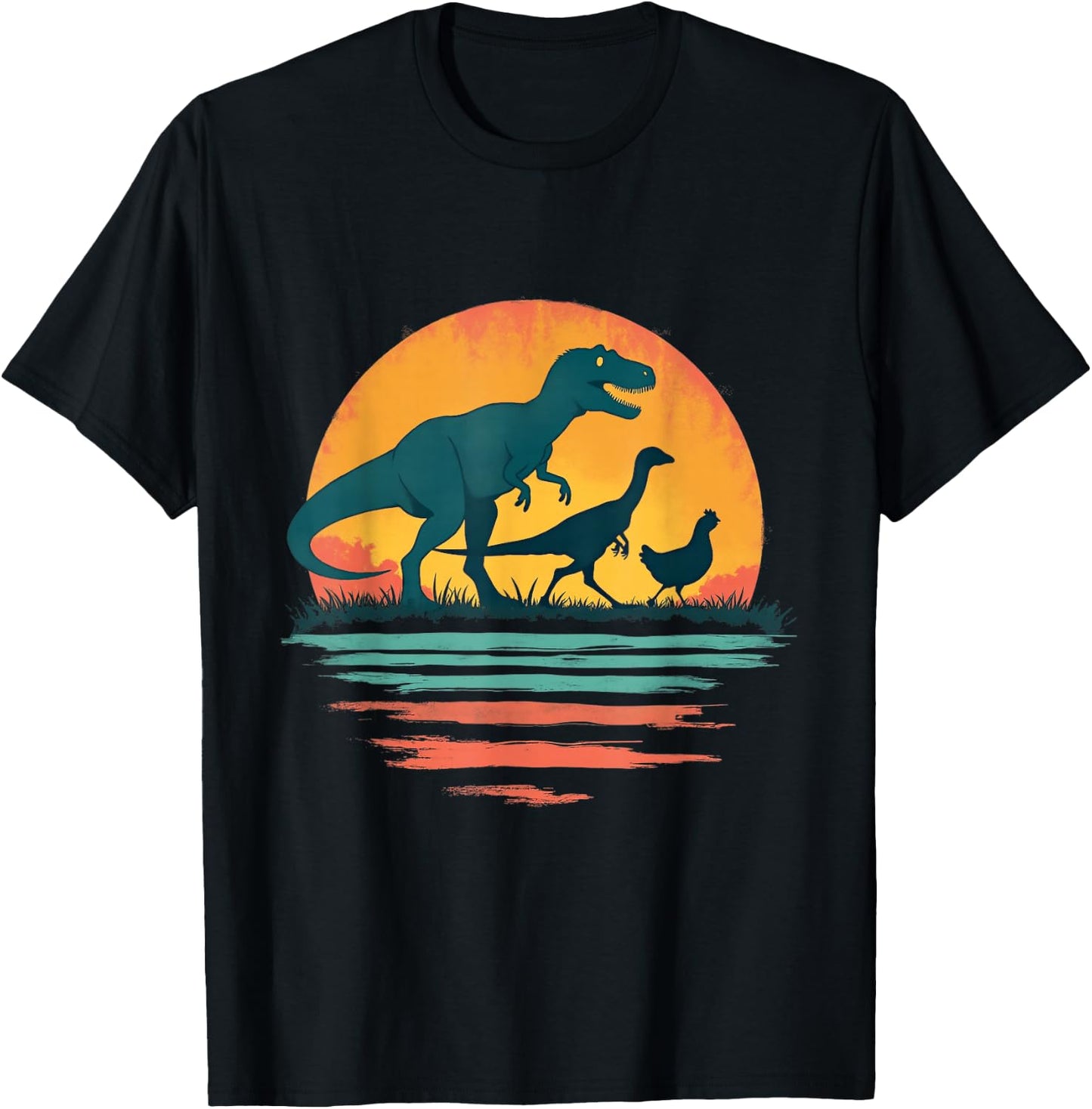 Dinosaur Evolution T-Shirt - T-Shirt | Black