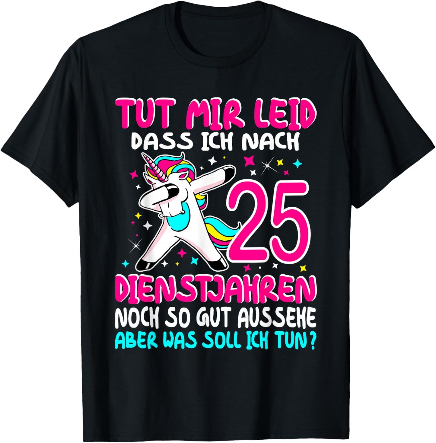 25 Jähriges Dienstjubiläum Jubiläum Firmenjubiläum 25 Jahre T-Shirt - T-Shirt | Black