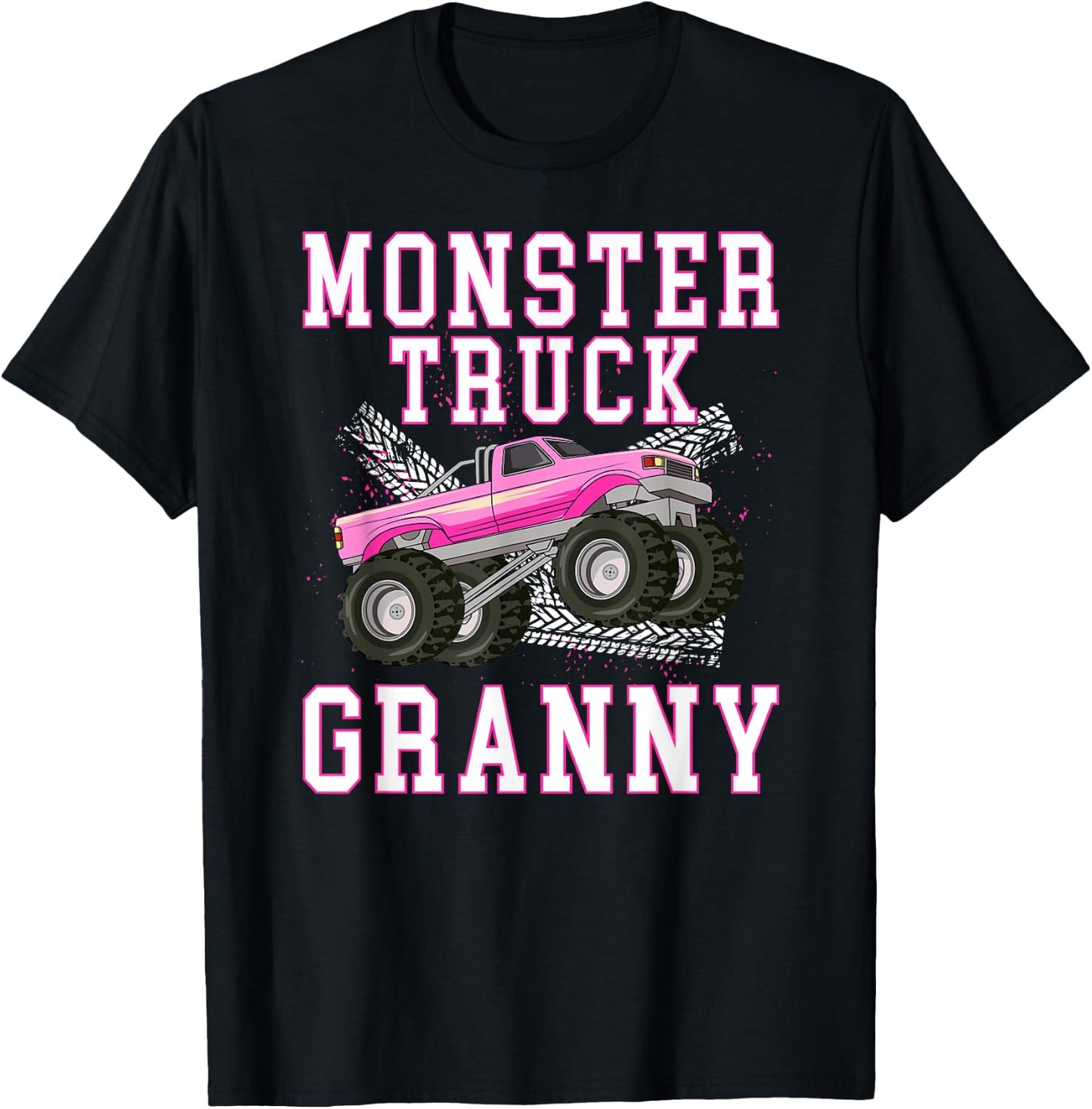Monster Granny Monster Truck Granny Grandma T-Shirt - T-Shirt | Black
