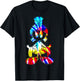 Looney Tunes Marvin The Martian Tie Dye Portrait Small T-Shirt - T-Shirt | Black