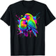 Paint Art Lovebirds Watching Lovebird , Black, S T-Shirt - T-Shirt | Black