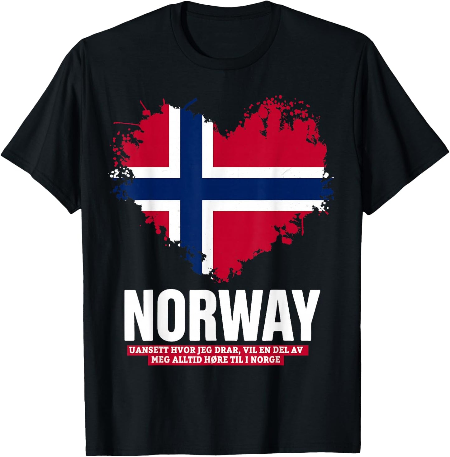 Norway Flag Outfit Idea for Kids & Norge Norwegian Roots T-Shirt - T-Shirt | Black