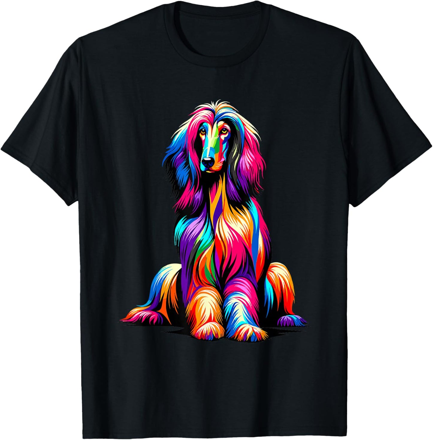 Afghan Hound Dog T-Shirt - T-Shirt | Black
