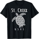 JCombs: St. Croix, USVI, Sea Turtle, Beach T-Shirt - T-Shirt | Black