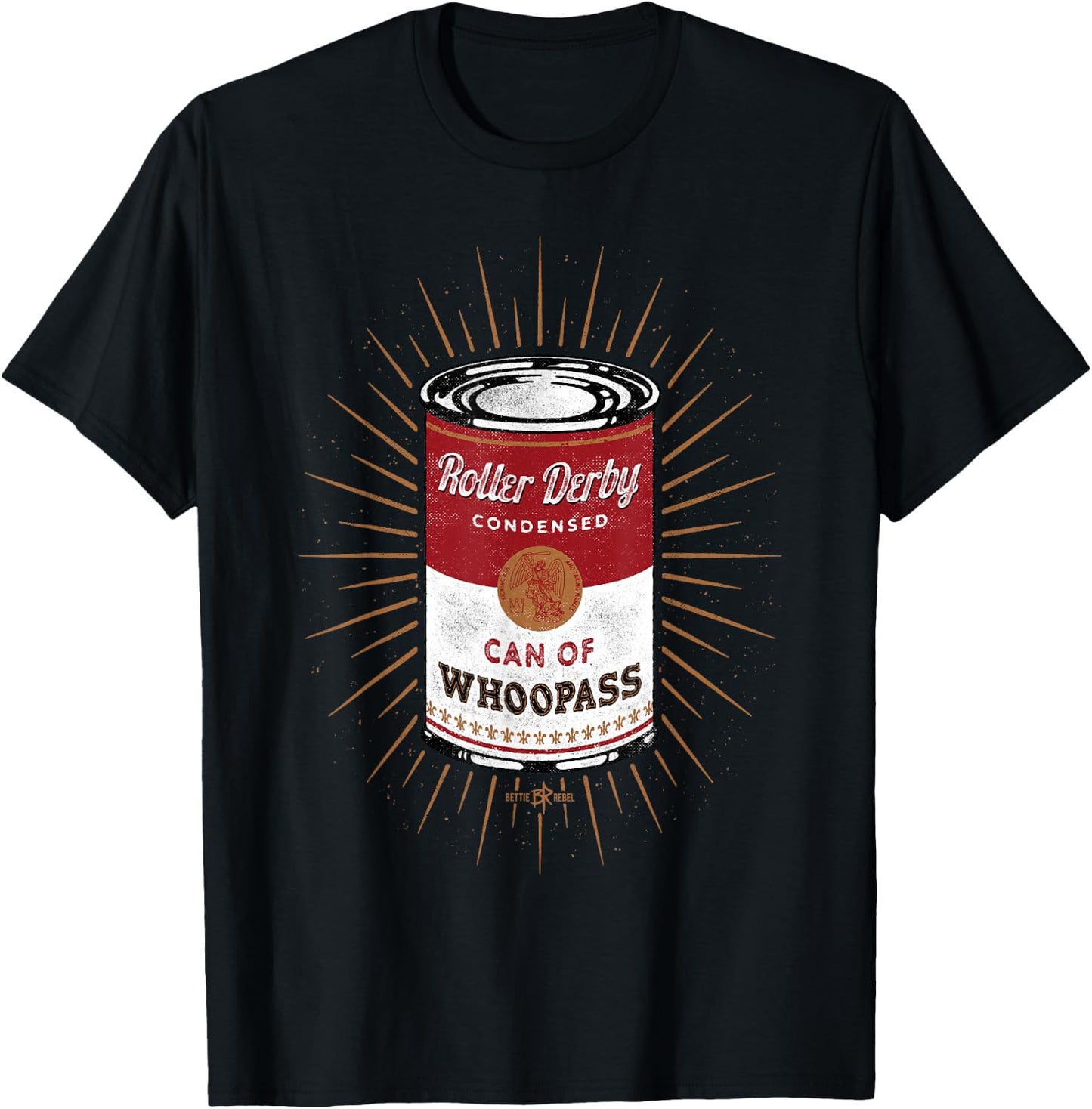 Roller Derby Can of Whoopass shirt T-Shirt - T-Shirt | Black