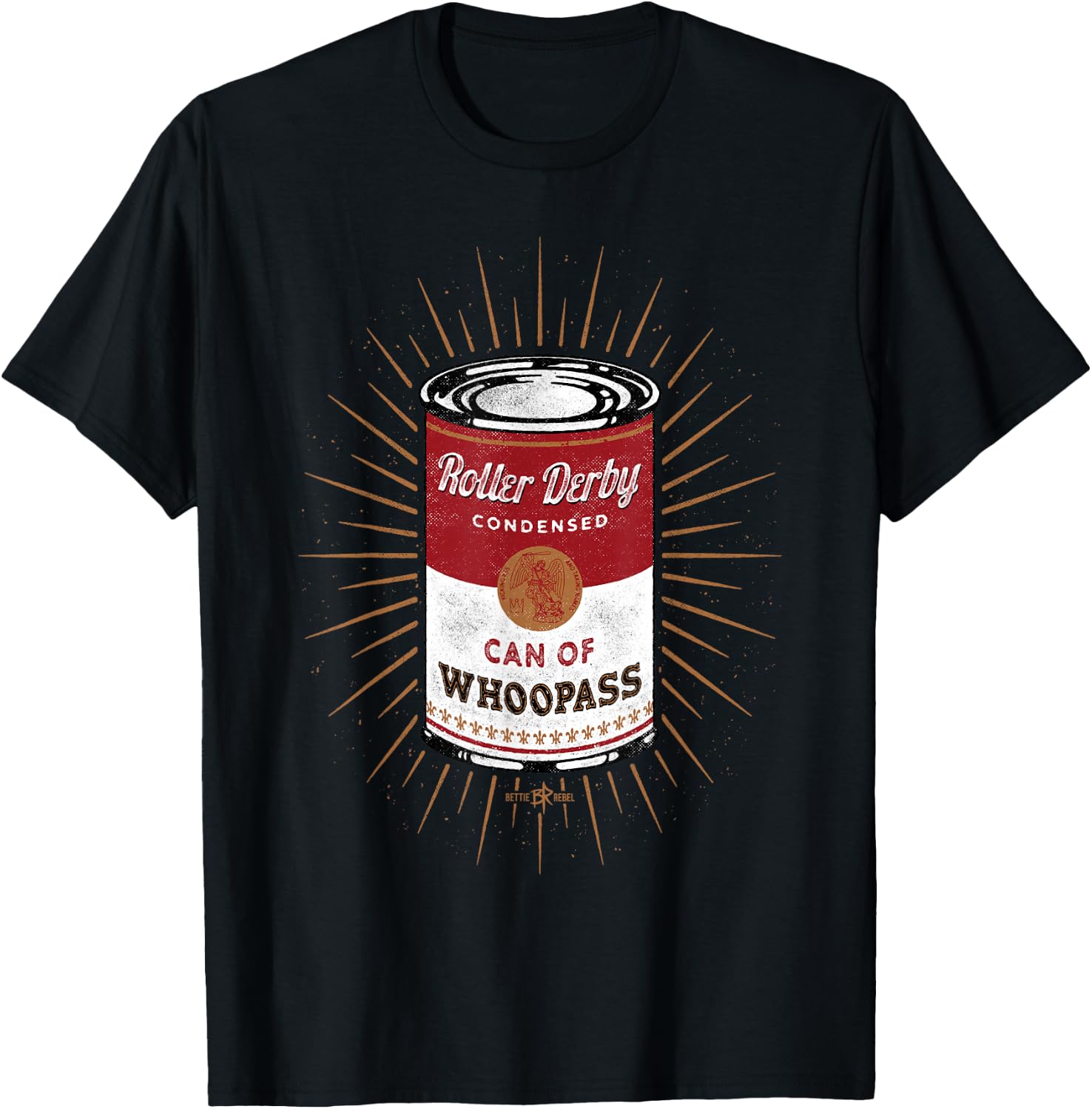 Roller Derby Can of Whoopass shirt T-Shirt - T-Shirt | Black