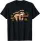 Shabbat Shalom Shabbat Mode Sleepy Sloth Jewish Sabbath T-Shirt - T-Shirt | Black