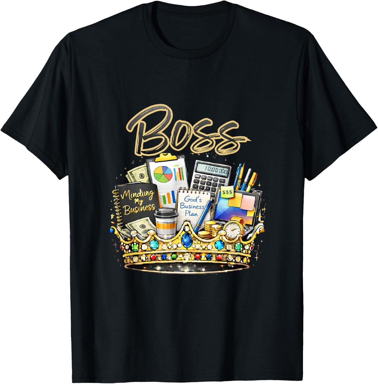 Boss Crown - Minding My Business T-Shirt - T-Shirt | Black