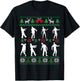Walking Zombies Funny Zombie Movie Lover Ugly Christmas T-Shirt - T-Shirt | Black