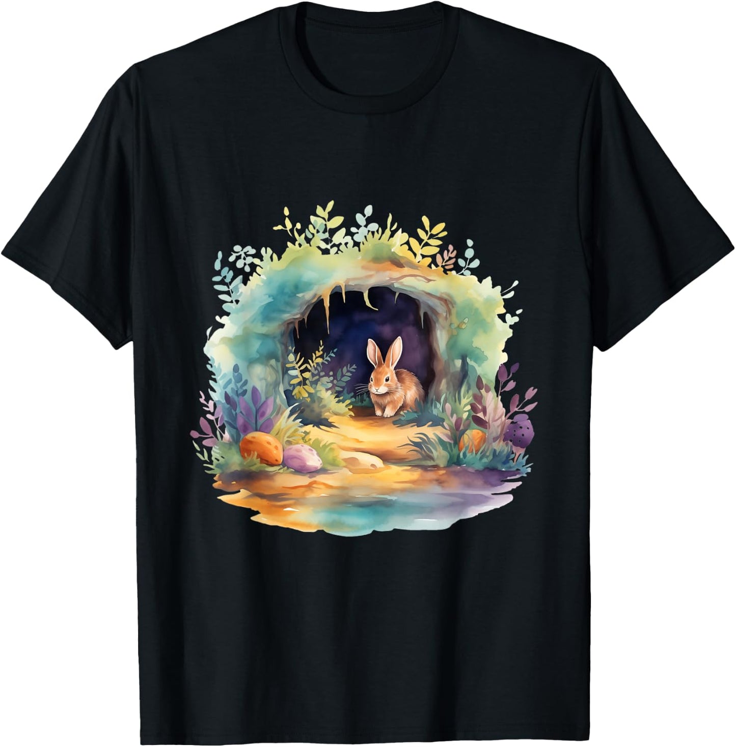 Easter Ostara Eostre Pagan Witchcraft Spring Moon T-Shirt - T-Shirt | Black