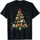 Chicken Christmas Tree Ornament Decor Xmas T-Shirt - T-Shirt | Black