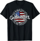 Godmother Woman Myth Bad Influence USA Flag Stamp Mother Day T-Shirt - T-Shirt | Black