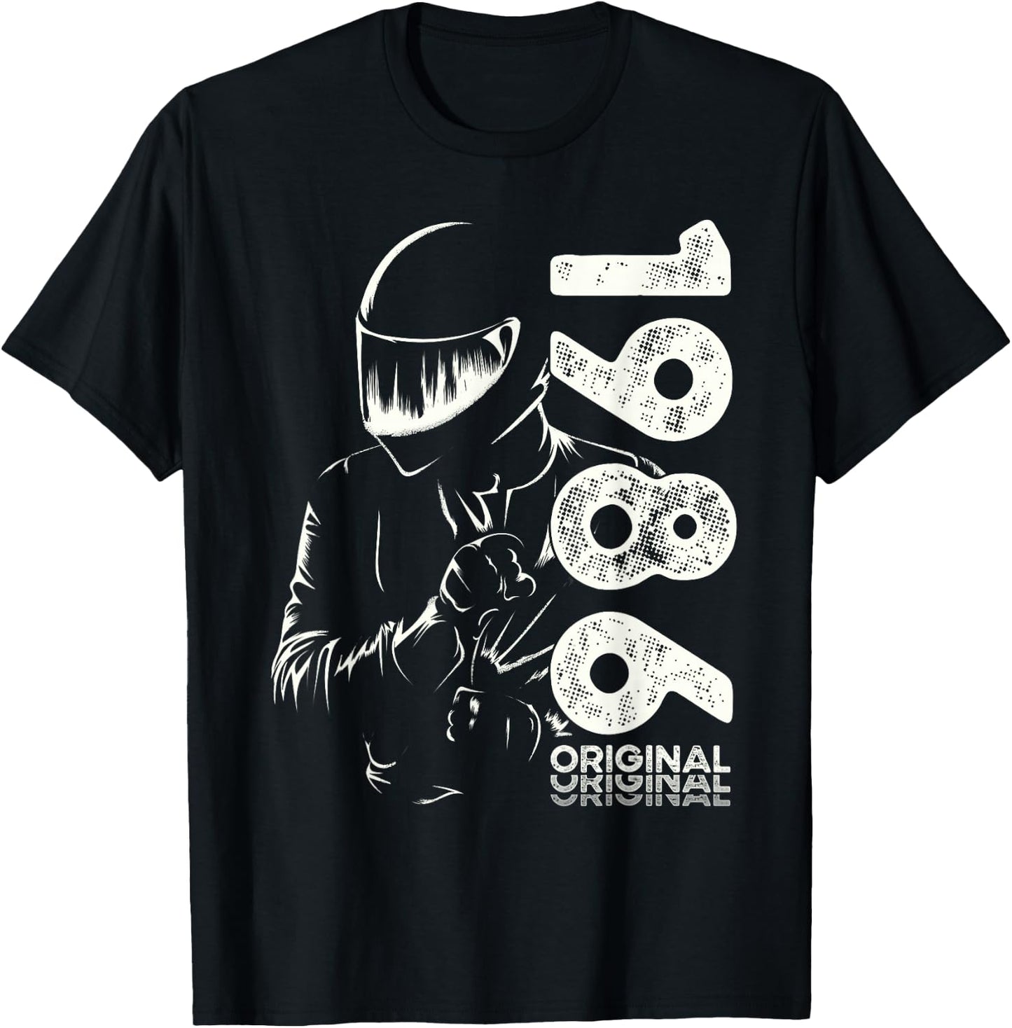 38th Birthday Man Motorcycle Biker Biker 1986 , Black, S T-Shirt - T-Shirt | Black