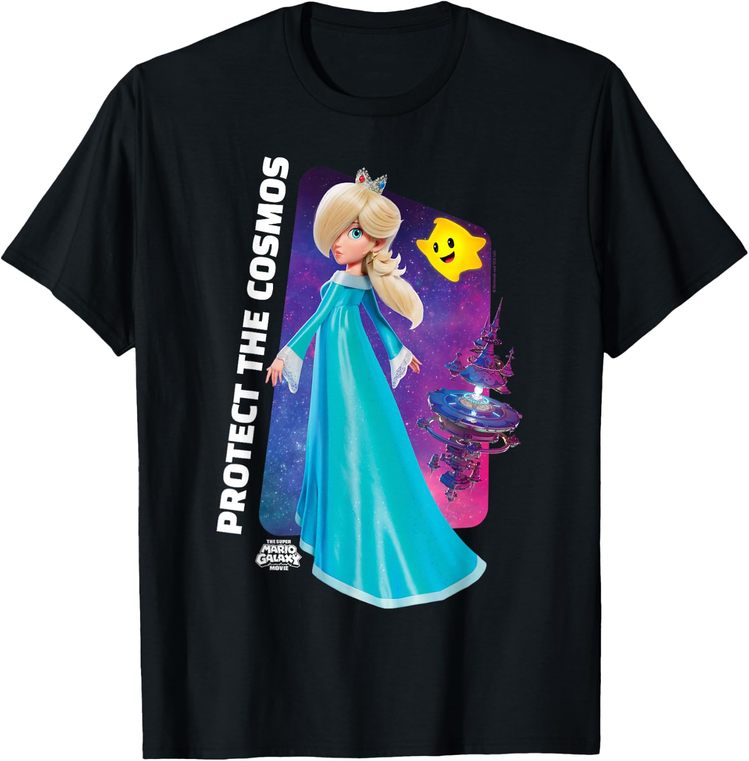 The Super Mario Galaxy Movie Rosalina Protect The Cosmos T-Shirt - T-Shirt | Black