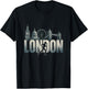 London Skyline Running Marathon Jogger Fitness Runner , Black, S T-Shirt - T-Shirt | Black