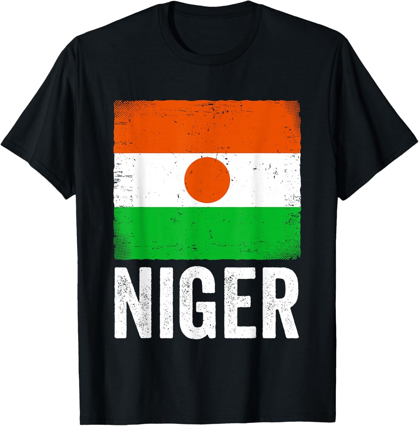 Nigerien Flag Niger T-Shirt - T-Shirt | Black