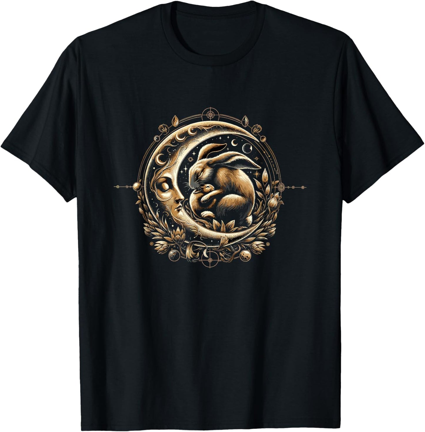 Easter Ostara Eostre Pagan Witchcraft Spring Moon T-Shirt - T-Shirt | Black