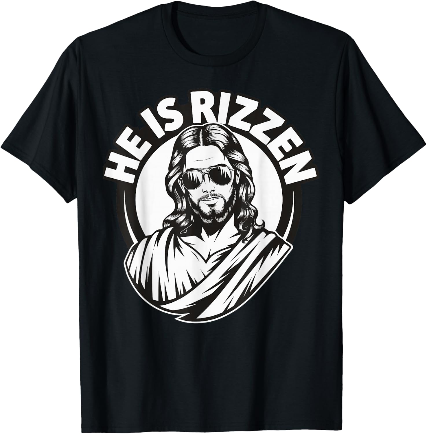 He Is Rizzen T-Shirt - T-Shirt | Black