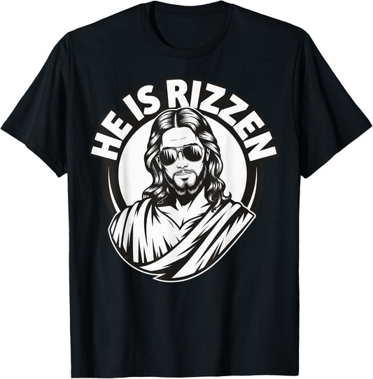 He Is Rizzen T-Shirt - T-Shirt | Black