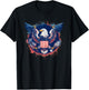 American Eagle Emblem Bold Patriotic USA T-Shirt - T-Shirt | Black