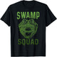 Swamp Alligator Squad Reptile Gator Lover Funny T-Shirt - T-Shirt | Black