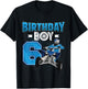 Kids 6 Years Old Quad ATV Four Wheeler 6th Birthday Boy , black, 80 T-Shirt - T-Shirt | Black