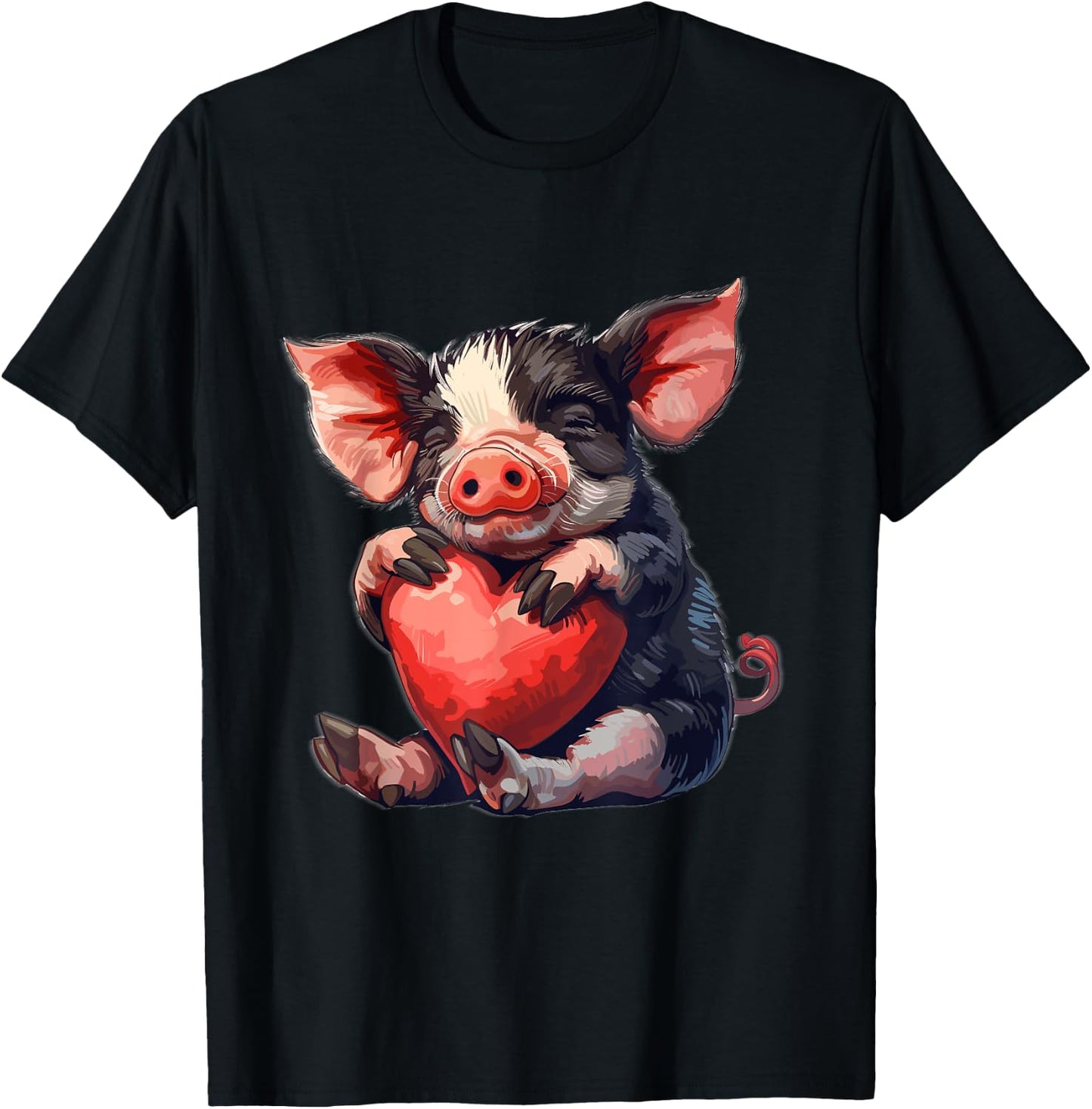 Kune Kune Pig Baby Kune Kune Girl Kune Kune Pig T-Shirt - T-Shirt | Black