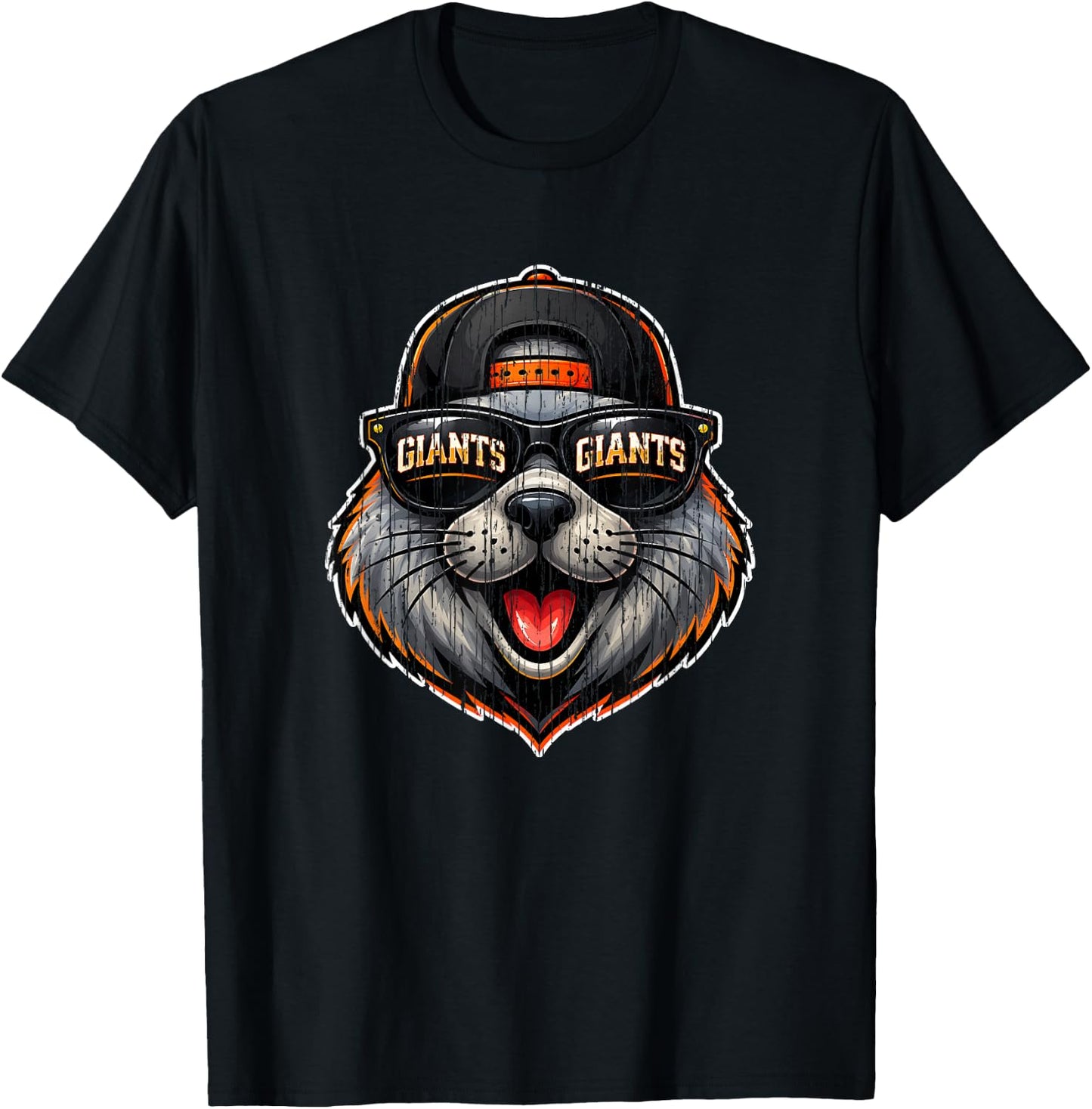Giants Retro Gift Women Boys Girls Kids T-Shirt - T-Shirt | Black