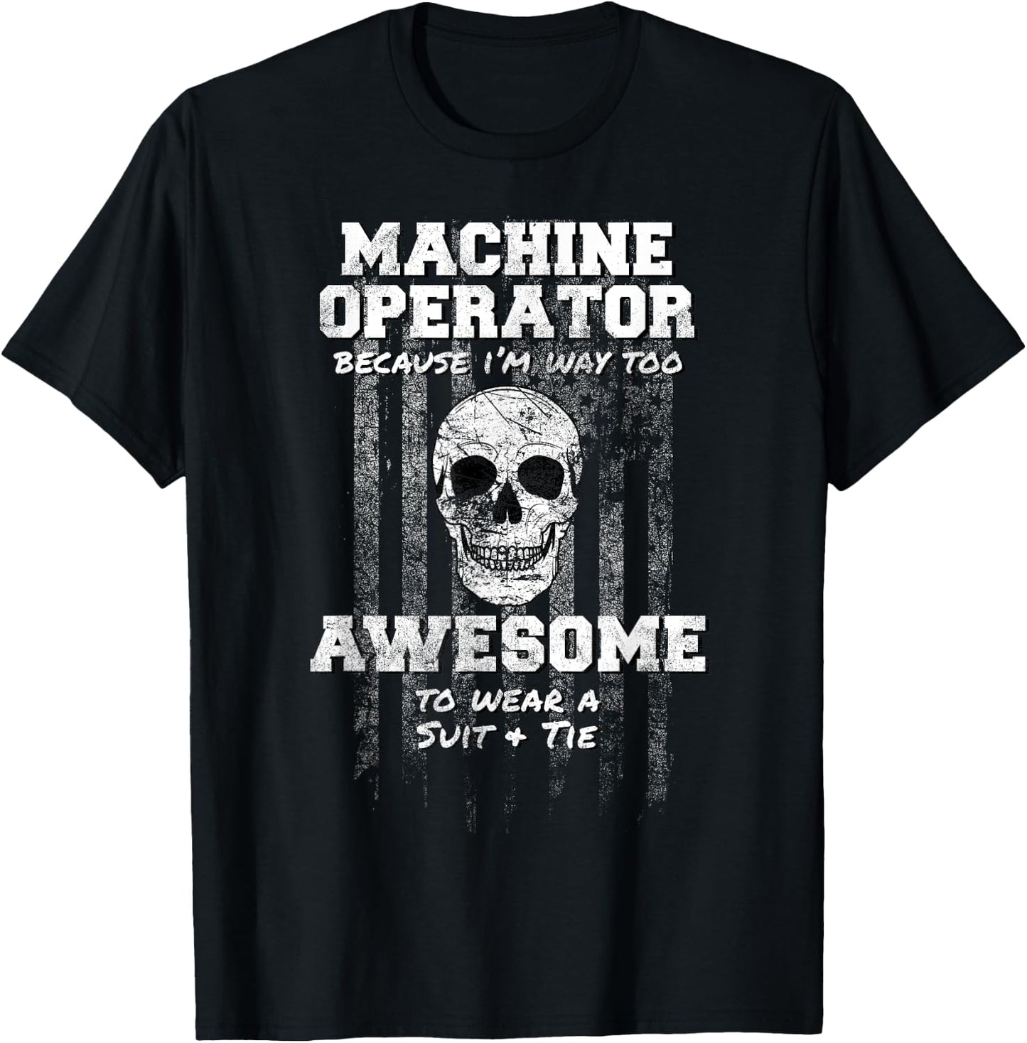 American Funny Machine Operator Shirt USA Equipment Heavy T-Shirt - T-Shirt | Black