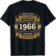 Geschenk 60. Geburtstag Vintage 1966 60 Jahre Retro T-Shirt - T-Shirt | Black