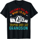 You Can't Tell Me What To Do You're Not My Grandson Grandpa T-Shirt - T-Shirt | Black