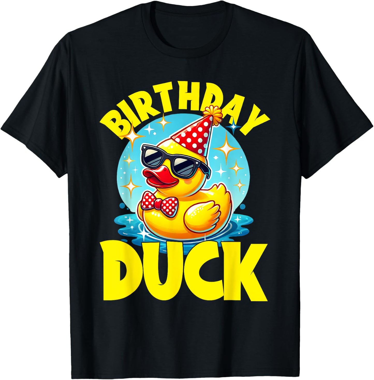 Rubber Duckies Birthday Duck Rubber Duck T-Shirt - T-Shirt | Black