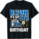 Child Five 5th Police Car Birthday Boy Police 5 Years T-Shirt - T-Shirt | Black