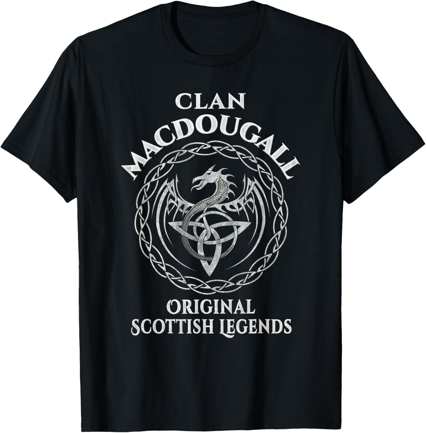 MacDougall Original Scottish Legends - MacDougall Family T-Shirt - T-Shirt | Black