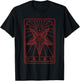 Baphomet Tarot Inverted Cross Goat Pentagram Leviathan Cross T-Shirt - T-Shirt | Black