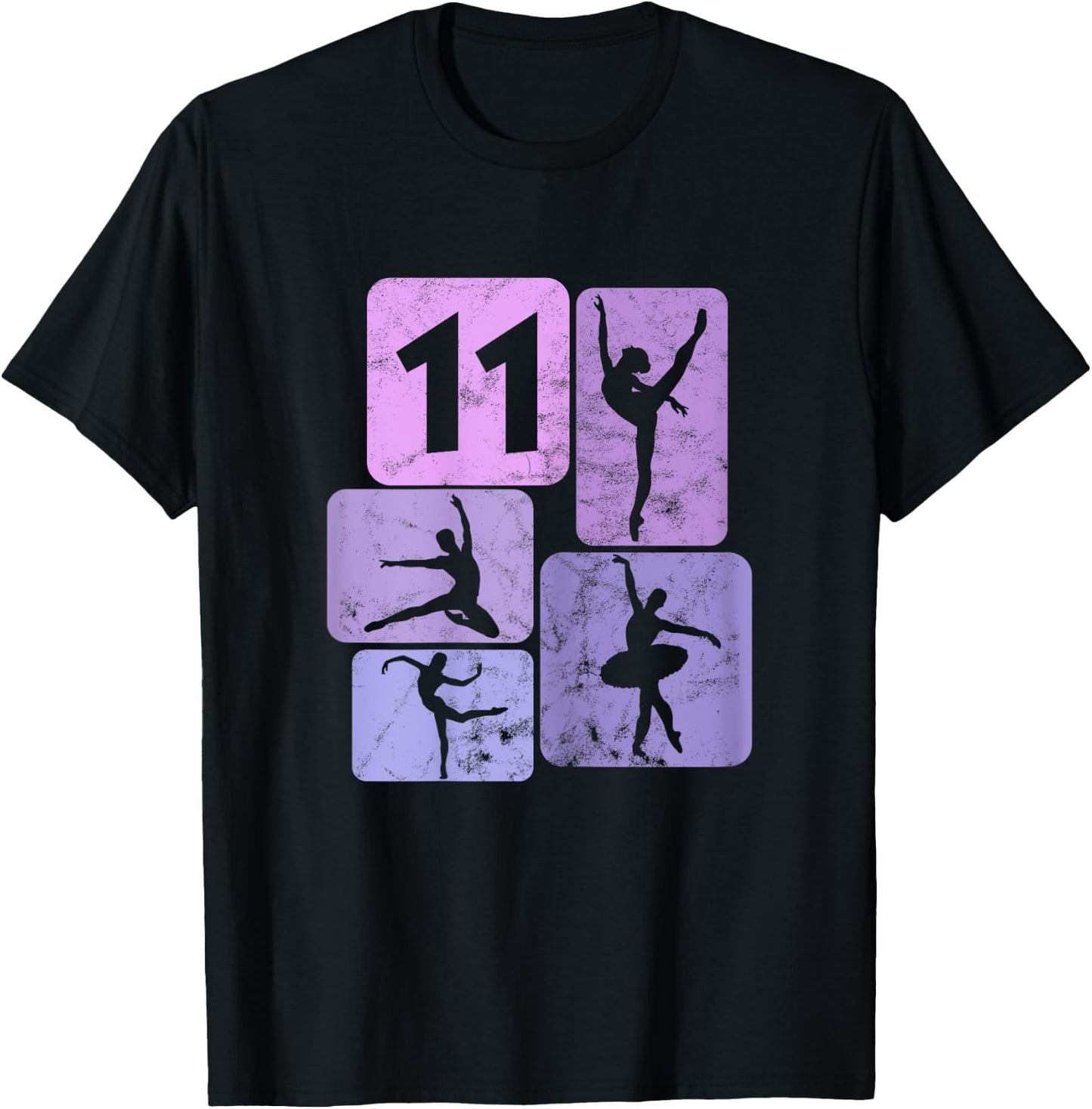 11e Anniversaire Danseur Ballet Ballerine 11 Ans Fille T-Shirt - T-Shirt | Black
