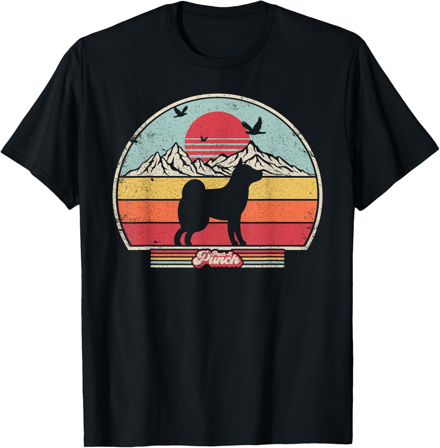 Shiba Inu Shirt Vintage T-Shirt - T-Shirt | Black