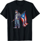Abuelo Boricua Grandpa Puerto Rican Flag Fathers Day Style T-Shirt - T-Shirt | Black